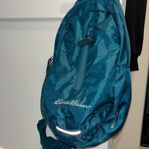 Eddie Bauer Teal Stowaway 10L Crossbody Bag NEVER USED